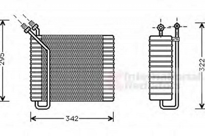 VAN WEZEL 5900v025 -  Испаритель, кондиционер
